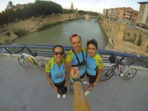 Puente Manterola en Murcia con Lourdes y Estefanía